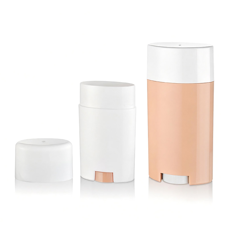 Capacitate 50 grame/75 grame recipient oval din plastic pentru deodorant